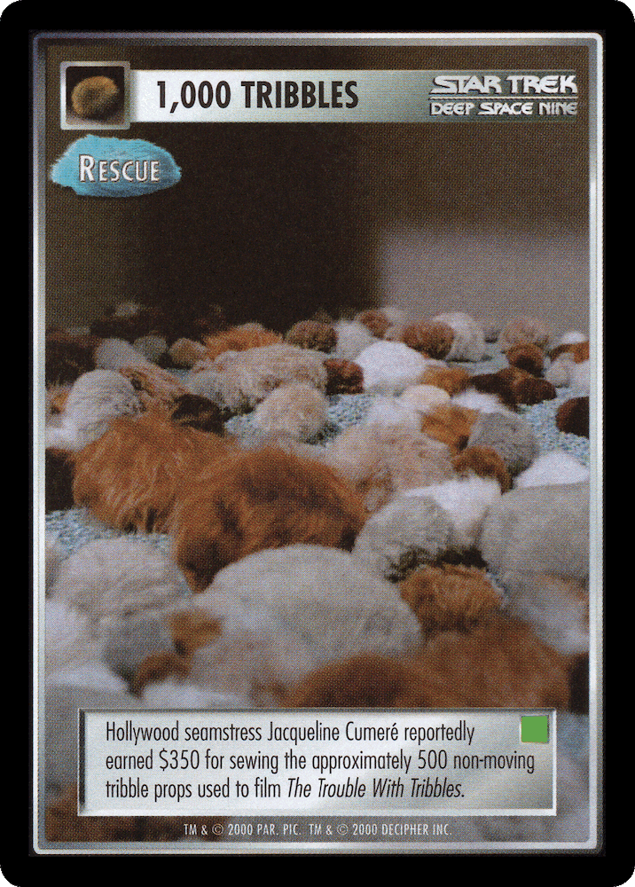 1,000 Tribbles - Rescue (Green)